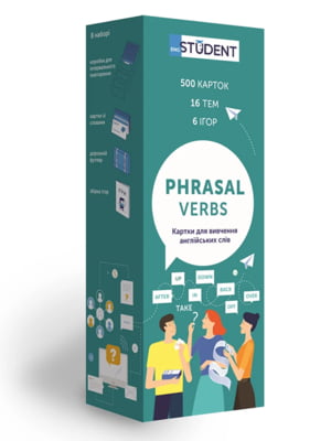 Картки англійських слів Phrasal verbs (500 шт.) | 6758091