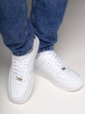 Білі кросівки з екошкіри | 6758191
