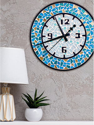 Скляна мозаїка Round clock | 6757478