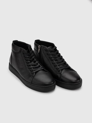 Чорні шкіряні черевики | 6757553