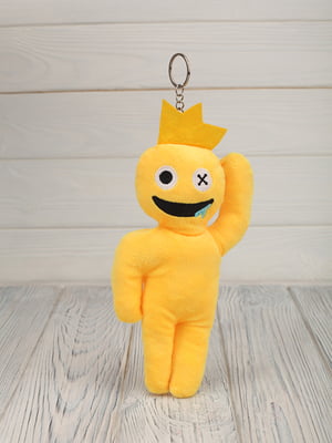М'яка іграшка жовта Радужні герої з короною | 6757860