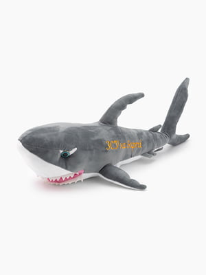 М'яка іграшка Акула "ЗСУ на варті" сіра | 6758030