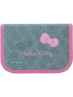 Пенал із наповненням Kite Hello Kitty сірий (3 відділення) | 6758034