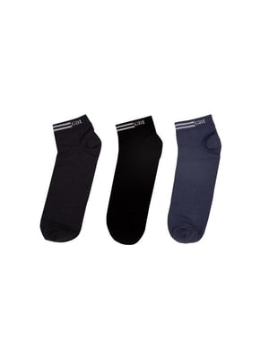 Комплект укорочених бавовняних демісезонних шкарпеток | 6764252