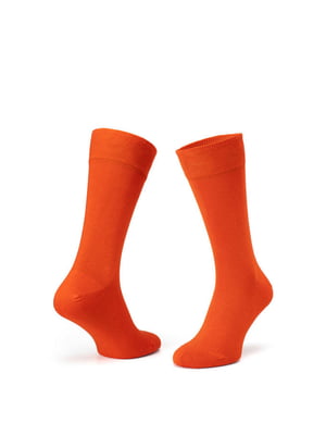Шкарпетки з мерсеризованої бавовни оранжеві | 6764378
