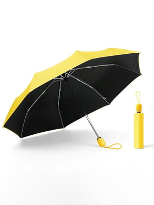 Зонт желтый складной полный автомат | 6764596