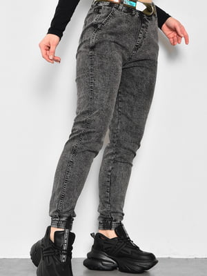 Сірі напівбатальні джинсові джогери | 6768990