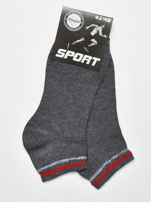Шкарпетки спортивні темно-сірого кольору | 6769239