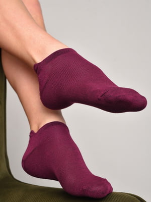 Шкарпетки спортивні бордового кольору розмір 36-40 | 6769251