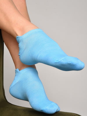 Шкарпетки спортивні блакитного кольору розмір 36-40 | 6769254
