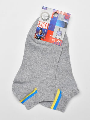 Шкарпетки спортивні сірого кольору розмір 41-45 | 6769257