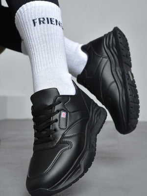 Кросівки чорного кольору на шнурівці | 6769266