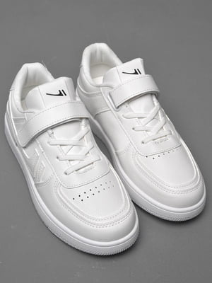 Кросівки білого кольору на ліпучках | 6769491