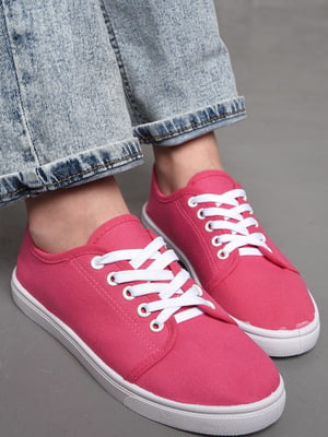 Мокасини рожевого кольору на шнурівці | 6769571