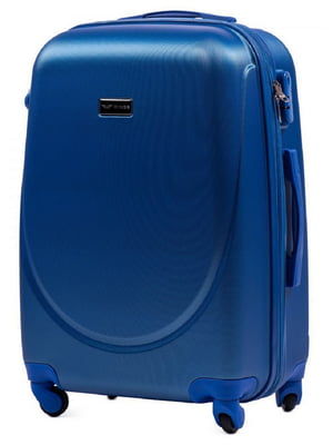 Середня синя дорожня валіза на 4-х колесах з розширенням (62 л) | 6766420
