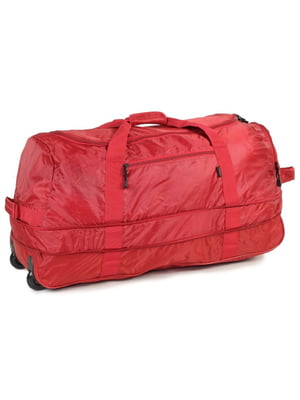Велика червона дорожня сумка на колесах Foldaway Wheelbag  | 6766544