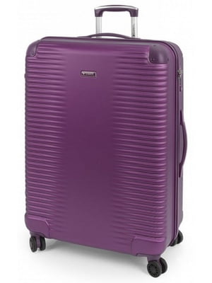 Велика пластикова валіза фіолетового кольору | 6766566