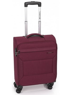 Мала текстильна валіза бордового кольору | 6766607