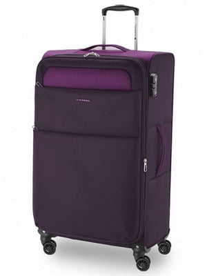 Велика текстильна валіза фіолетового кольору | 6766613
