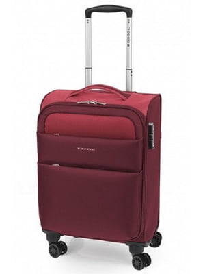 Мала текстильна валіза бордового кольору | 6766616