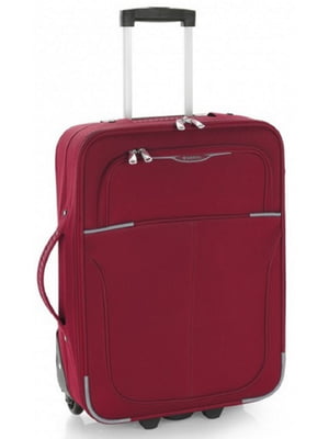 Мала текстильна валіза бордового кольору | 6766630