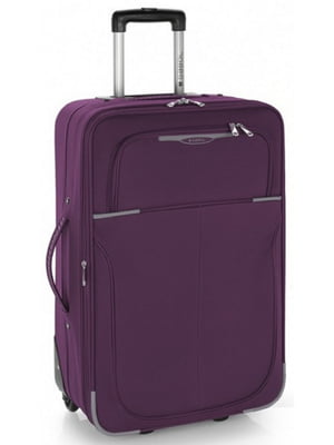 Середня текстильна валіза фіолетового кольору | 6766636