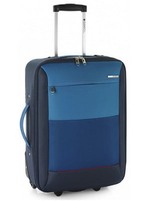 Мала текстильна валіза синього кольору | 6766640