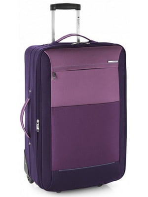 Середня текстильна валіза фіолетового кольору | 6766644
