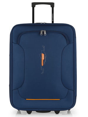 Мала текстильна валіза синього кольору | 6766646