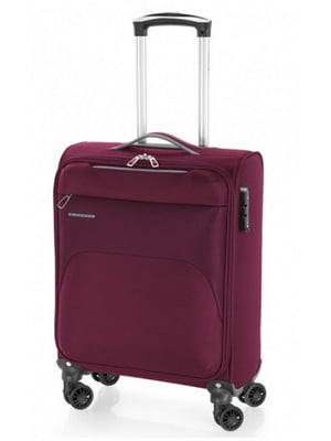 Мала текстильна валіза бордового кольору | 6766650