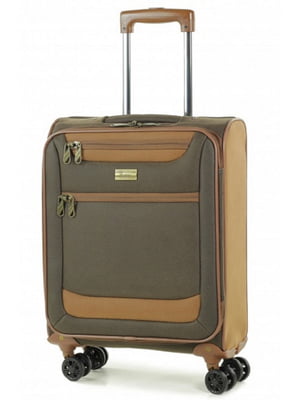 Мала текстильна валіза коричневого кольору | 6766659