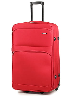 Середня текстильна валіза червоного кольору | 6766674