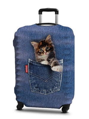 Чохол на валізу із дайвінгу з малюнком “Кошеня” (55-65 см) | 6766804
