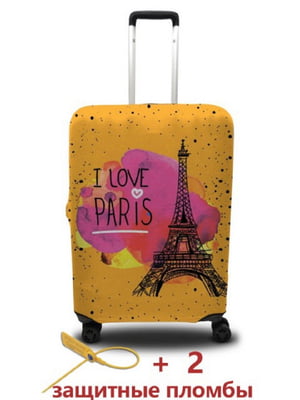 Чохол на валізу із дайвінгу з малюнком “Париж” (55-65 см) | 6766806