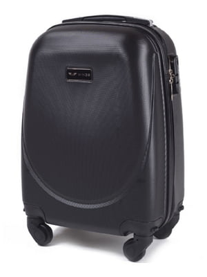 Дорожня чорна валіза маленького розміру на 4-х колесах (28 л) | 6766898