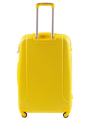 Велика жовта дорожня валіза на 4-х колесах з розширенням (86 л) | 6766937