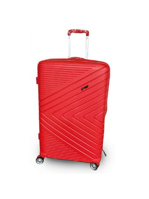 Велика пластикова валіза червоного кольору | 6767100