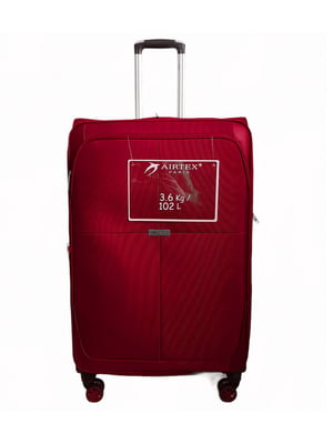 Велика текстильна валіза червоного кольору | 6767121