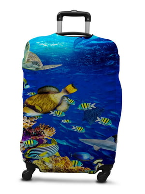 Чохол на валізу із дайвінгу з малюнком “Риби” (55-65 см) | 6767126