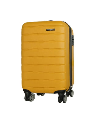 Мала пластикова валіза жовтого кольору | 6767203