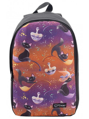 Різнокольоровий рюкзак Dendy в принт кішки та мишки | 6767471