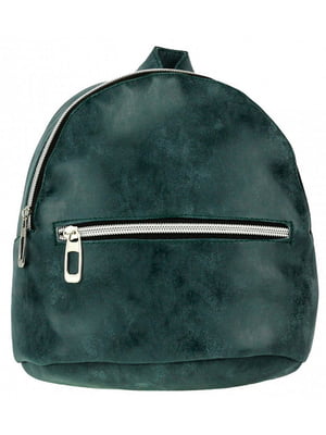 Зелений рюкзак з кишенею на блискавці | 6767476