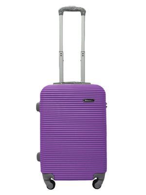 Маленька пластикова валіза фіолетового кольору на 4-х колесах | 6767535