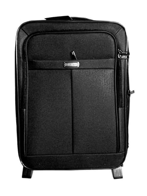 Мала тканинна валіза чорного кольору на 2-х колесах | 6767557