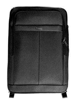 Тканинна валіза середнього розміру чорна на 2-х колесах | 6767559