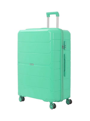 Велика пластикова валіза кольору м”яти на 4-х колесах | 6767628