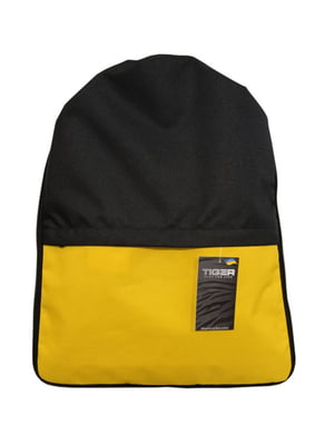 Чорно-жовтий рюкзак-мішок для взуття з розширенням і кишенею | 6767680