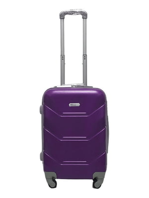 Маленька пластикова валіза фіолетового кольору на 4-х колесах | 6767759