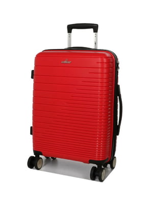Мала поліпропіленова валіза червоного кольору на 4-х колесах | 6768067