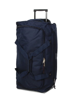 Середня темно-синя дорожня сумка на колесах (62 см) | 6768081